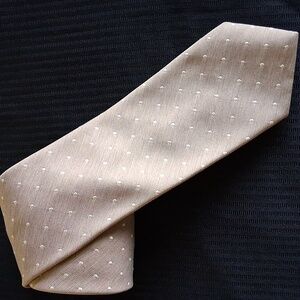 Pride of England Tan Dotted Tie